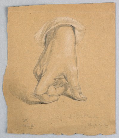 Studie der rechten Hand von Alexander Hamilton von Daniel Huntington