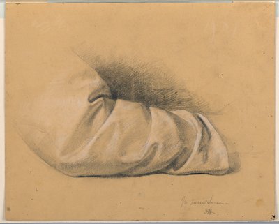 Studie eines Ärmels für "Heilige Lektion" von Daniel Huntington