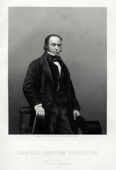 Isambard Kingdom Brunel, britischer Ingenieur, ca. 1880 von Daniel John Pound