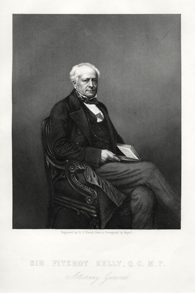Sir Fitzroy Kelly, englischer Richter von Daniel John Pound