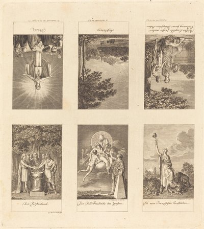 Sechs große Ereignisse von 1780-1790 von Daniel Nikolaus Chodowiecki