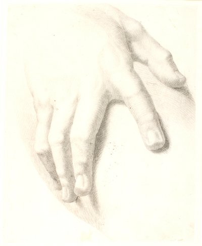 Studie einer Hand von Dankvart Dreyer