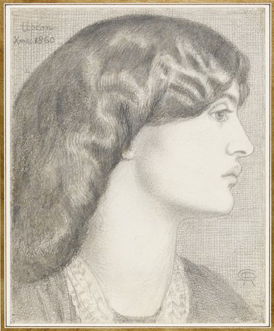 Mrs. William Morris, 1860 von Dante Gabriel Charles Rossetti