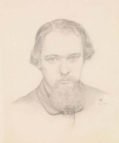 Selbstporträt von Dante Gabriel Charles Rossetti