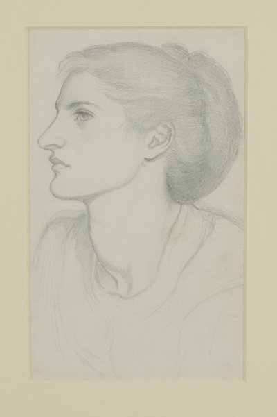 Frauenkopf von Dante Gabriel Charles Rossetti