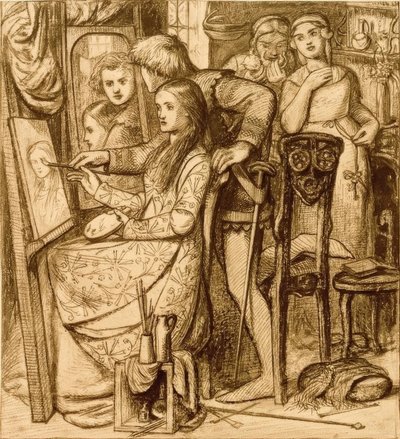 Der Spiegel der Liebe von Dante Gabriel Charles Rossetti