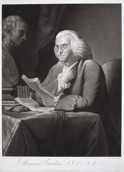Benjamin Franklin von David (after) Martin