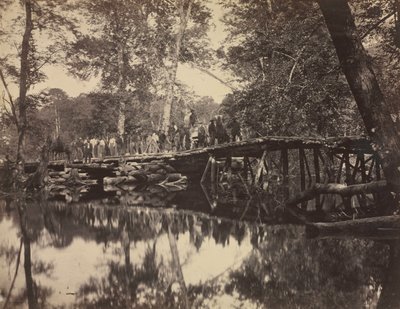Militärbrücke über den Chickahominy, Virginia von David B. Woodbury