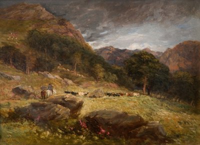 Vieh treiben, 1849 von David Cox the elder