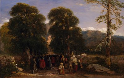 Die walisische Beerdigung, 1848 von David Cox the elder