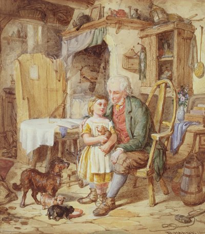 Die neuen Welpen, 1861 von David Hardy