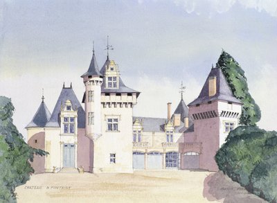 Chateau a Fontaine, 1995 von David Herbert