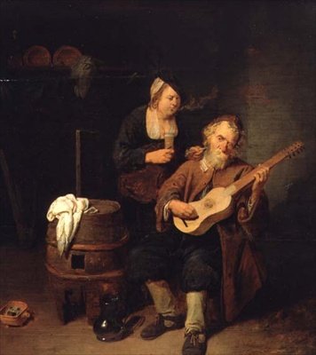 Der Gitarrenspieler von David III Ryckaert