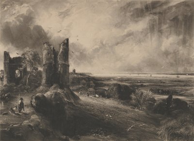 Hadleigh Castle: Große Platte, 1830-32 von David Lucas