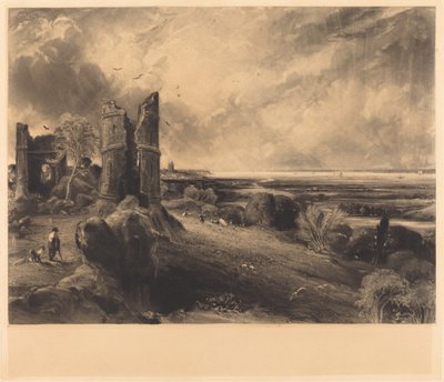 Hadleigh Castle (Große Platte) von David Lucas after John Constable