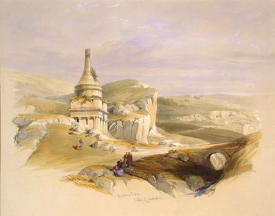 Absaloms Säule im Tal Josaphat von David Roberts