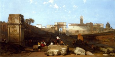 Der Titusbogen in Rom von David Roberts