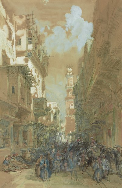Moschee El Mooristan, Kairo, Ägypten, 1838 von David Roberts