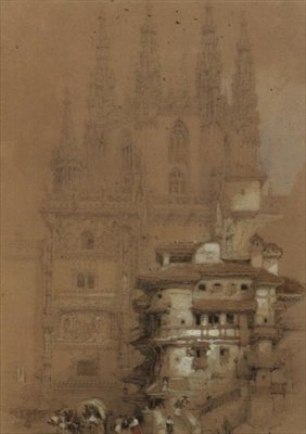 Das Kapitelhaus, Kathedrale von Burgos von David Roberts