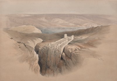 Das Tote Meer mit Blick auf Moab, 1839 von David Roberts