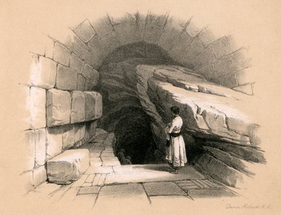 Oberer Brunnen von Siloah, 1855 von David Roberts