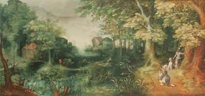 Landschaft mit Jägern von David Vinckboons