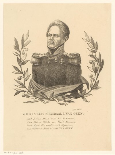 Porträt von Josephus Jacobus van Geen von David Welle