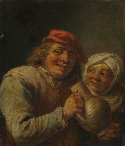 Alter Mann und Frau von David Teniers the Younger