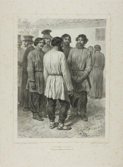 Russische Bauern von Denis Auguste Marie Raffet