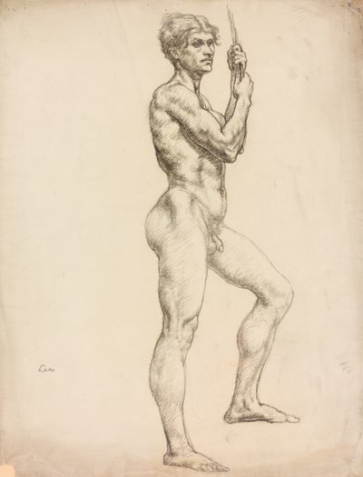 Studie einer männlichen Figur von Derwent Lees