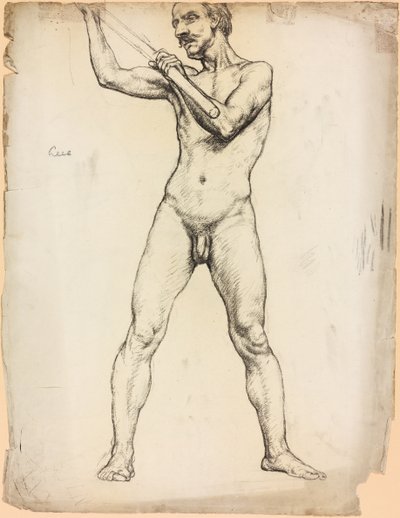 Studie einer männlichen Figur von Derwent Lees