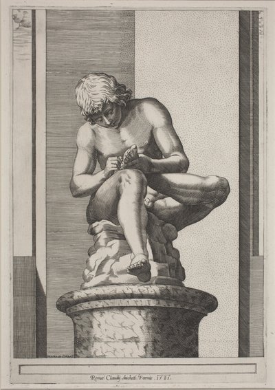 Der Spinario von Diana Scultori