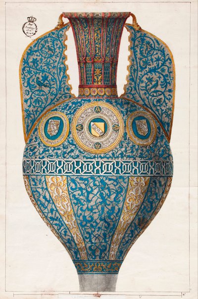 Nazarí-Vase der Wappen von Diego Sánchez Sarabia