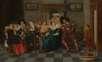 Ein Bankett, 1628 von Dirck Hals