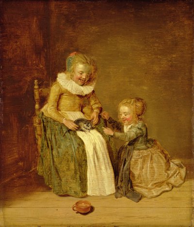 Kinder mit einer Katze, 1631 von Dirck Hals