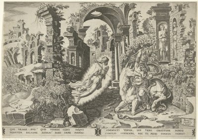 Bileam und der Engel von Dirck Volckertsz. Coornhert