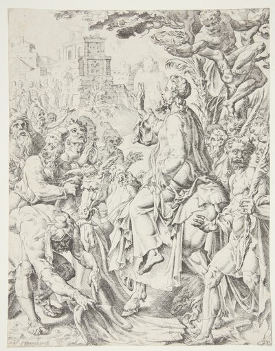 Einzug Christi in Jerusalem von Dirck Volckertsz. Coornhert