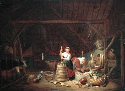 Niederländische Scheune von Dirck Wyntrack