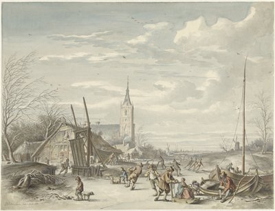 Winterlandschaft von Dirk Jan van der Laan