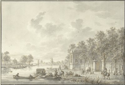 Blick auf die Spaarne von Dirk Langendijk