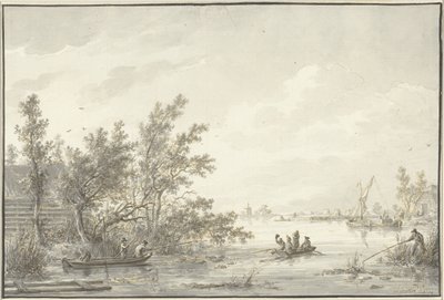 Flusslandschaft von Dirk Langendijk