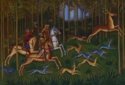 Jagdszene von Dmitri Semyonovich Stelletsky