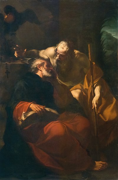 St. Benedikt und ein Einsiedler von Domenico Maria Viani