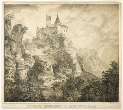 Burg Kipfenberg im Altmühltal von Domenico Quaglio