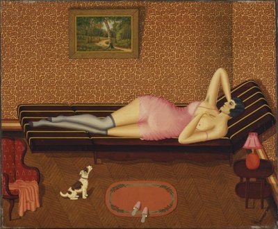 Sommersiesta Frau liegend, 1933 von Dominique Peyronnet