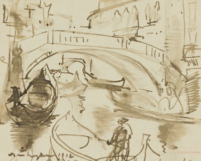 Ein Kanal in Venedig von Donald Shaw MacLaughlan