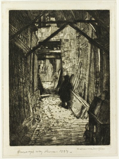 Durchgang, Rouen von Donald Shaw MacLaughlan