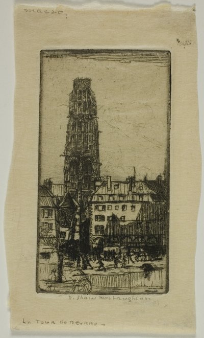 Tour de Beurre, Rouen von Donald Shaw MacLaughlan
