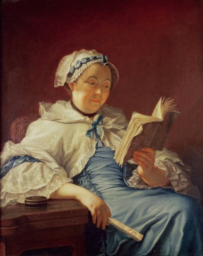 Die Frau des Künstlers, 1758 von Donat Nonotte