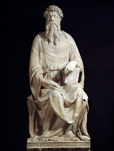 Johannes der Evangelist. Marmorskulptur von Donatello